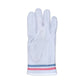 Womens White Logo Leather glove
