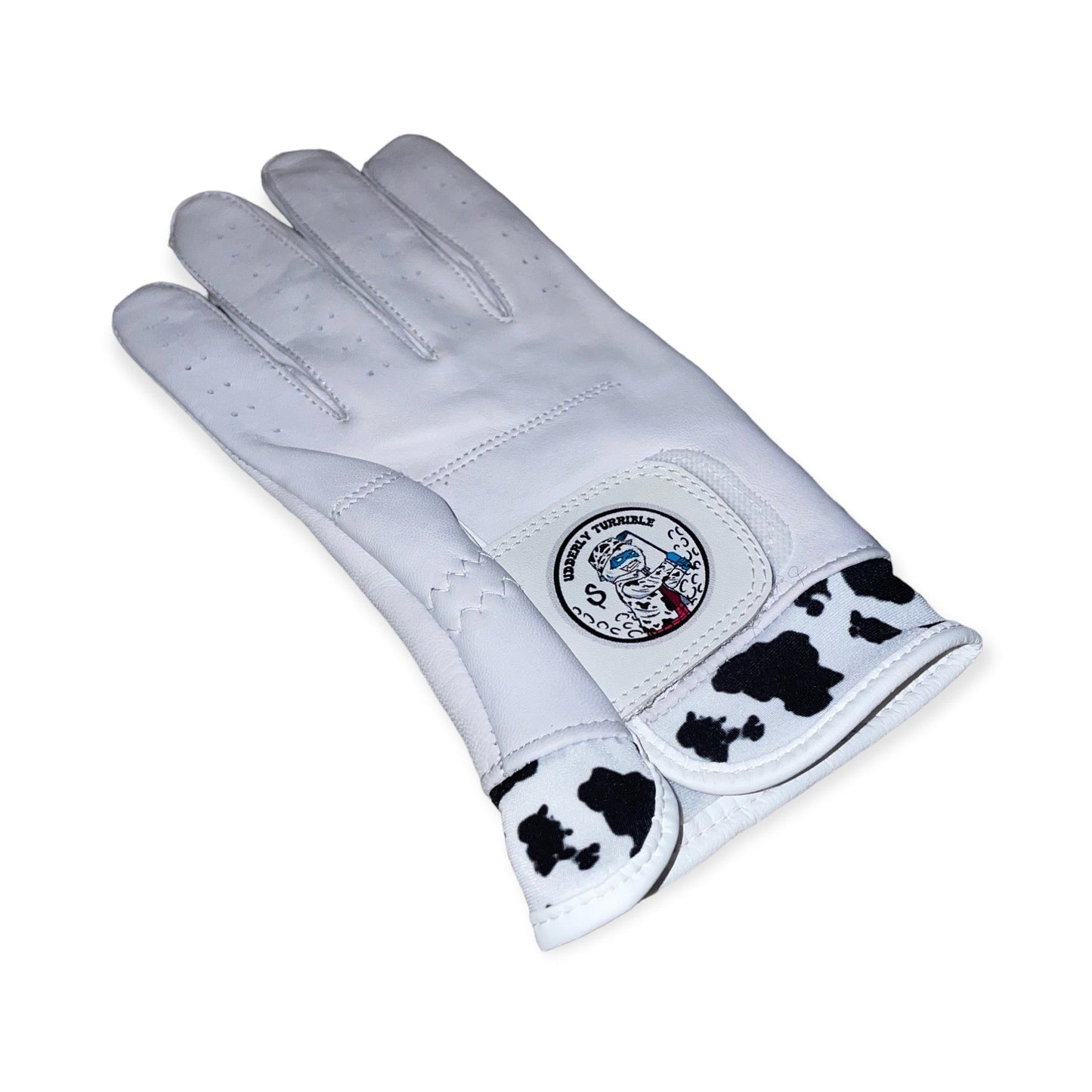 Womens White Udderly Turrible glove